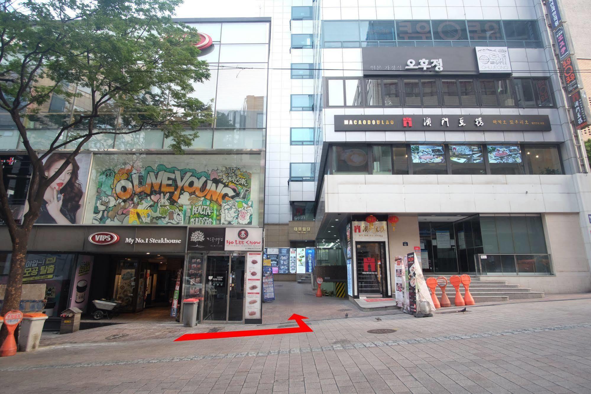 Ekonomy Hotel Myeongdong Central Seul Exterior foto